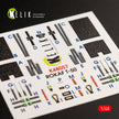 T-50 ROKAF Interior 3D Decals (for Academy Model Kit) KeliK K48057 Scale 1:48 Korea