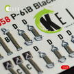 3D Decals Interior Aircraft Northrop P-61B 'Black Widow' (for GWH Plastic Model Kit) Scale 1:48 KeliK K48058 USA (WW2)