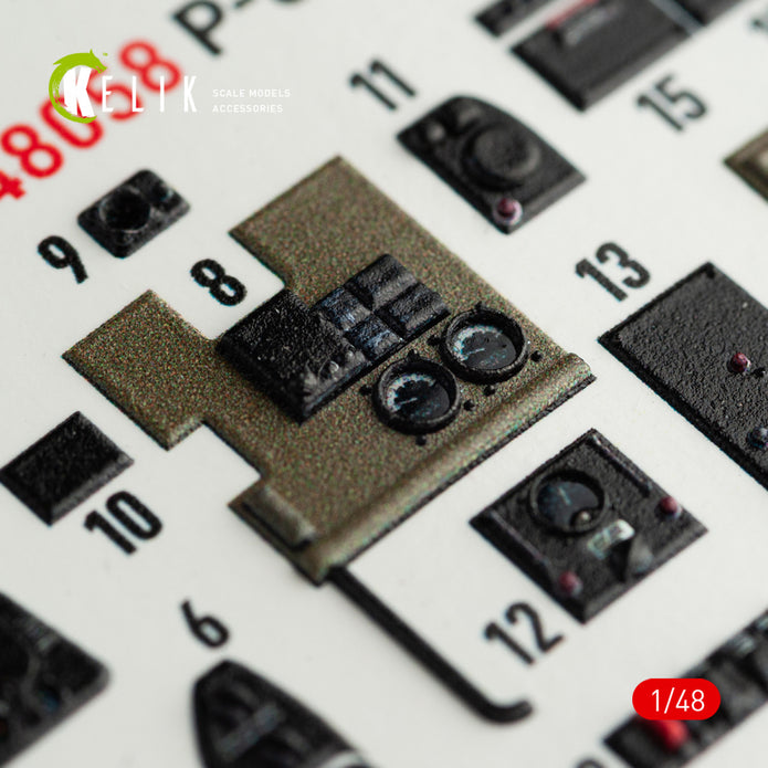 3D Decals Interior Aircraft Northrop P-61B 'Black Widow' (for GWH Plastic Model Kit) Scale 1:48 KeliK K48058 USA (WW2)