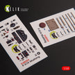 3D Decals Interior Aircraft P-51H Mustang (for Modelsvit Model Kit) Scale 1:48 KeliK K48059 USA (WW2)