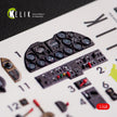 3D Decals Interior Aircraft P-51H Mustang (for Modelsvit Model Kit) Scale 1:48 KeliK K48059 USA (WW2)