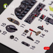 3D Decals Interior Aircraft P-51H Mustang (for Modelsvit Model Kit) Scale 1:48 KeliK K48059 USA (WW2)