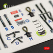 3D Decals Interior Aircraft Grumman F-14D Tomcat (for Tamiya Plastic Model Kit) Scale 1:48 KeliK K48063 USA