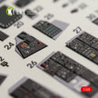 3D Decals Interior Aircraft Grumman F-14D Tomcat (for AMK Plastic Model Kit) Scale 1:48 KeliK K48064 USA