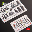 3D Decals Interior Aircraft Grumman F-14B Tomcat (for GWH Plastic Model Kit) Scale 1:48 KeliK K48066 USA