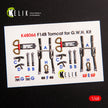 3D Decals Interior Aircraft Grumman F-14B Tomcat (for GWH Plastic Model Kit) Scale 1:48 KeliK K48066 USA