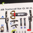 3D Decals Interior Aircraft Grumman F-14B Tomcat (for GWH Plastic Model Kit) Scale 1:48 KeliK K48066 USA