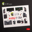3D Decals Interior Aircraft F-35A Lightning II (for Tamiya Plastic Model Kit) Scale 1:48 KeliK K48067 USA