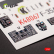3D Decals Interior Aircraft F-35A Lightning II (for Tamiya Plastic Model Kit) Scale 1:48 KeliK K48067 USA