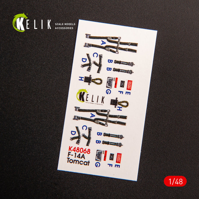 3D Decals Interior Aircraft Grumman F-14A Tomcat late (for Tamiya Plastic Model Kit) Scale 1:48 KeliK K48068 USA