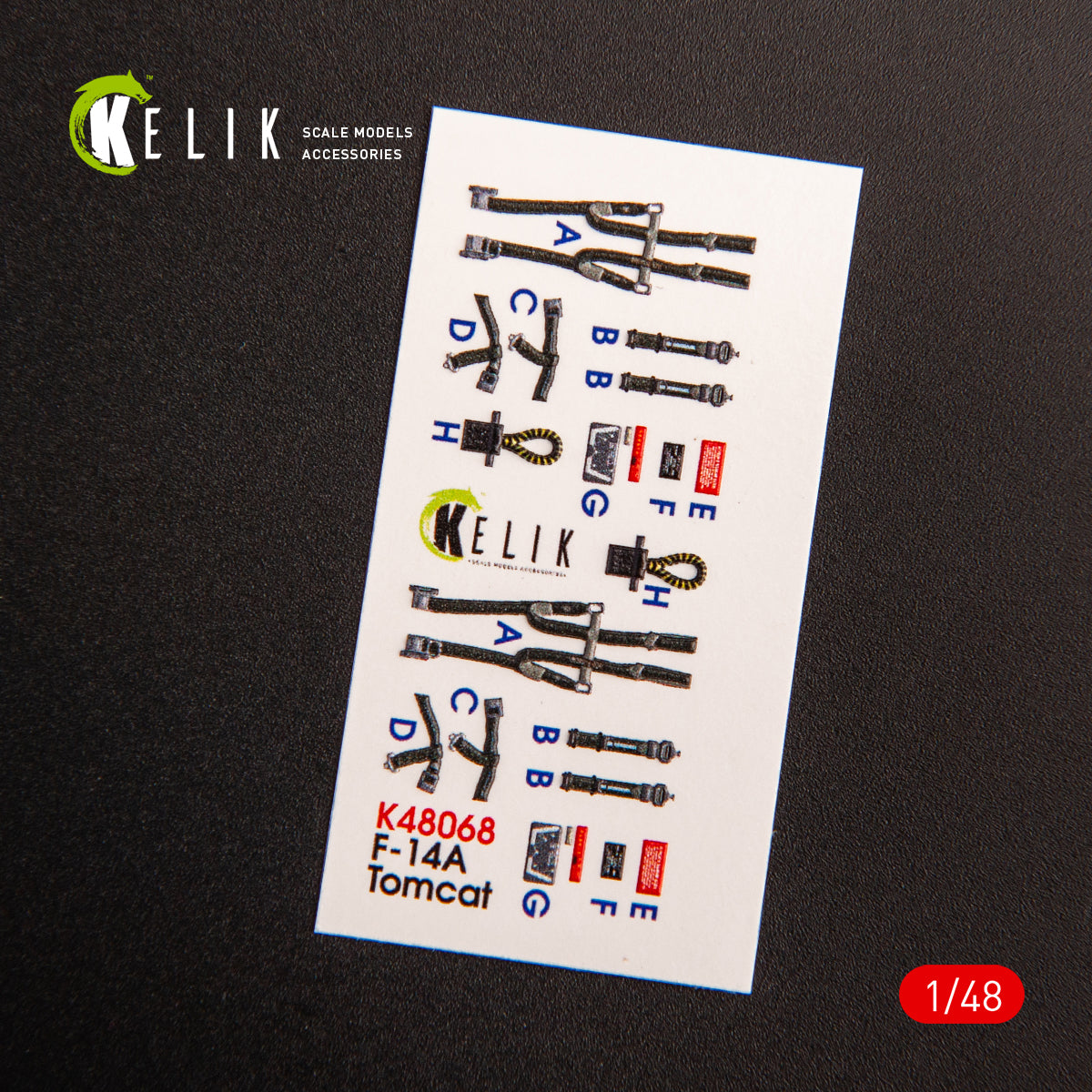 3D Decals Interior Aircraft Grumman F-14A Tomcat late (for Tamiya Plastic Model Kit) Scale 1:48 KeliK K48068 USA