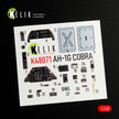 3D Decals Interior Helicopters Bell AH-1G (for ICM/Specia lHobby Plastic Model Kit) Scale 1:48 KeliK K48071 USA