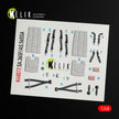 3D Decals Interior Helicopters Dauphin II SA.365F / AS.565SA (for Kitty Hawk / Zimimodel Plastic Model Kit) Scale 1:48 KeliK K48072 France