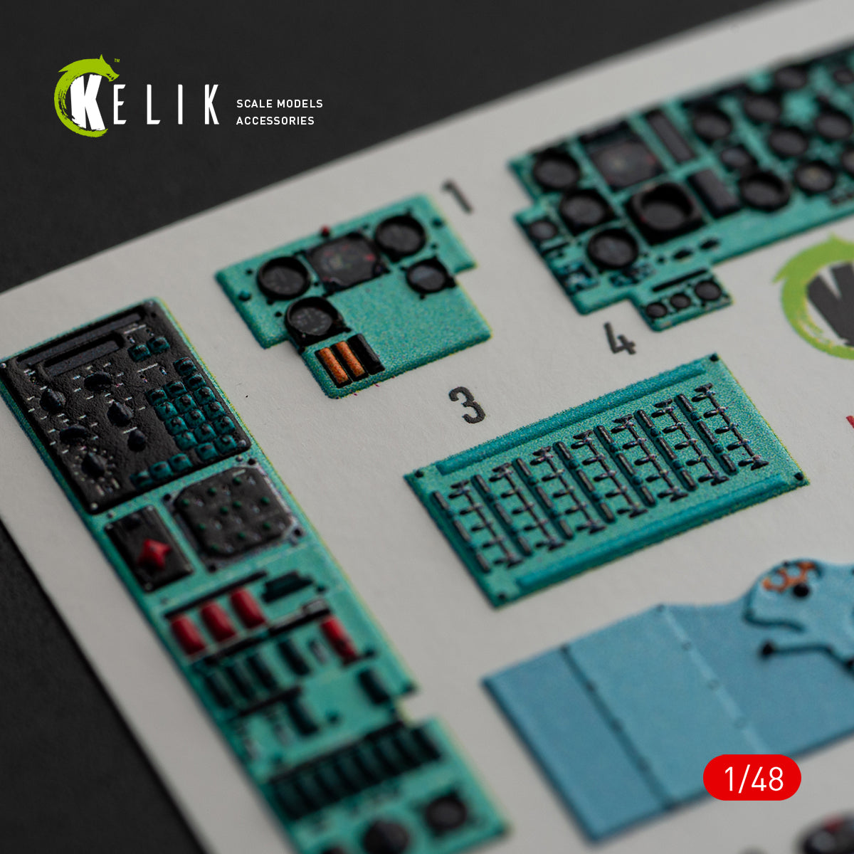 3D Decals Interior Helicopters Kamov Ka-27 Helix (for HobbyBoss Plastic Model Kit) Scale 1:48 KeliK K48073 Ukraine/USSR