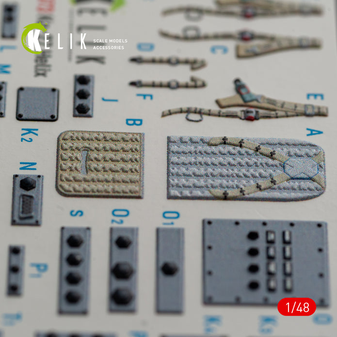 3D Decals Interior Helicopters Kamov Ka-27 Helix (for HobbyBoss Plastic Model Kit) Scale 1:48 KeliK K48073 Ukraine/USSR