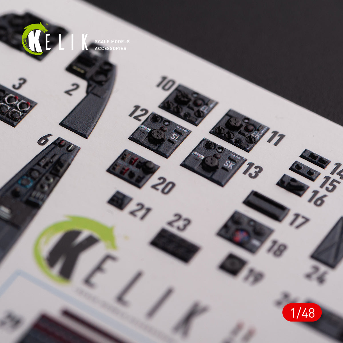 3D Decals Interior Aircraft Messerschmitt Me-410 A1 (for Meng Model Plastic Model Kit) Scale 1:48 KeliK K48075 Germany (WW2)