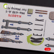 3D Decals Interior Aircraft Messerschmitt Me-410 A1 (for Meng Model Plastic Model Kit) Scale 1:48 KeliK K48075 Germany (WW2)