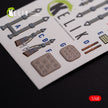 3D Decals Interior Aircraft Messerschmitt Me-410 A1 (for Meng Model Plastic Model Kit) Scale 1:48 KeliK K48075 Germany (WW2)