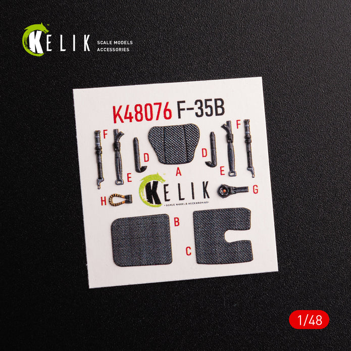 3D Decals Interior Aircraft F-35B Lightning II (for Tamiya Plastic Model Kit) Scale 1:48 KeliK K48076 USA