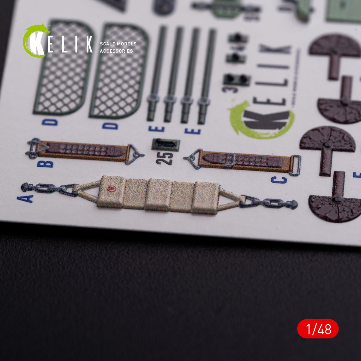 3D Decals Interior Aircraft Mitsubishi Ki-51 Sonia (for WingsyKits Plastic Model Kit) Scale 1:48 KeliK K48077 Japan (WW2)