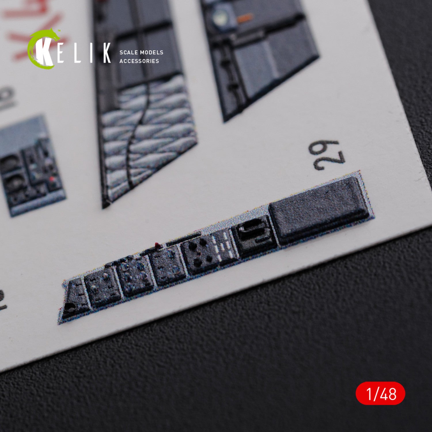 3D Decals Interior Aircraft Boeing F/A-18F Super Hornet (for MENG Plastic Model Kit) Scale 1:48 KeliK K48078 USA