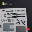 3D Decals Interior Aircraft Boeing F/A-18F Super Hornet (for MENG Plastic Model Kit) Scale 1:48 KeliK K48078 USA