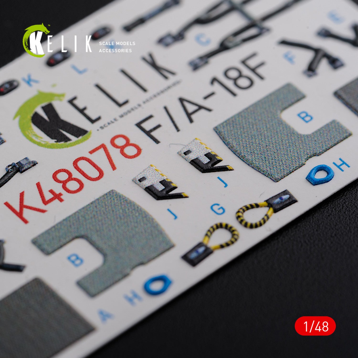 3D Decals Interior Aircraft Boeing F/A-18F Super Hornet (for MENG Plastic Model Kit) Scale 1:48 KeliK K48078 USA