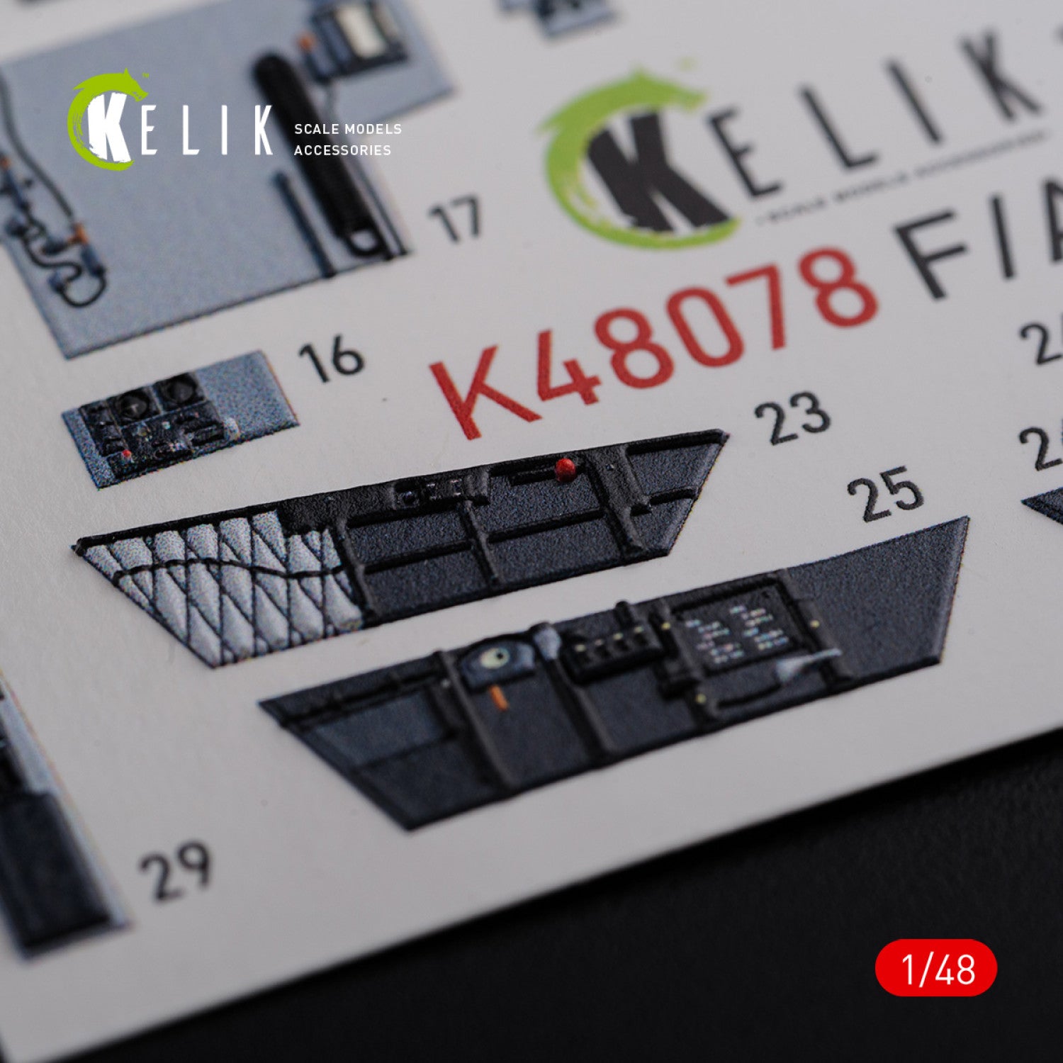 3D Decals Interior Aircraft Boeing F/A-18F Super Hornet (for MENG Plastic Model Kit) Scale 1:48 KeliK K48078 USA