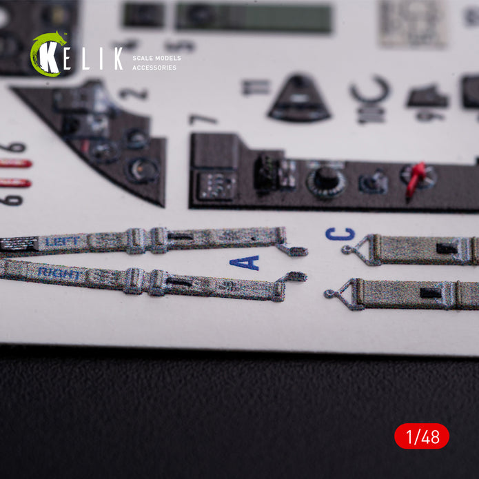 3D Decals Interior Aircraft FM-1 Wildcat/Martlet Mk.V (for Tamiya Plastic Model Kit) Scale 1:48 KeliK K48082 USA (WW2)