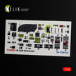 3D Decals Interior Aircraft Martin B-26B Marauder (for ICM Plastic Model Kit) Scale 1:48 KeliK K48084 USA (WW2)