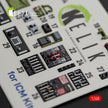 3D Decals Interior Aircraft Martin B-26B Marauder (for ICM Plastic Model Kit) Scale 1:48 KeliK K48084 USA (WW2)