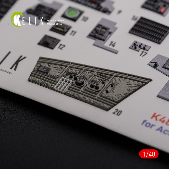 3D Decals Interior Aircraft McDonnell Douglas F-4J "Phantom II" (for Academy Plastic Model Kit) Scale 1:48 KeliK K48089 USA