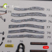 3D Decals Interior Helicopters Boeing Vertol CH-46E Cargo compartment (for Academy Plastic Model Kit) Scale 1:48 KeliK K48091 USA