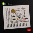 3D Decals Interior Helicopters Boeing Vertol CH-46E Cargo compartment (for Academy Plastic Model Kit) Scale 1:48 KeliK K48091 USA