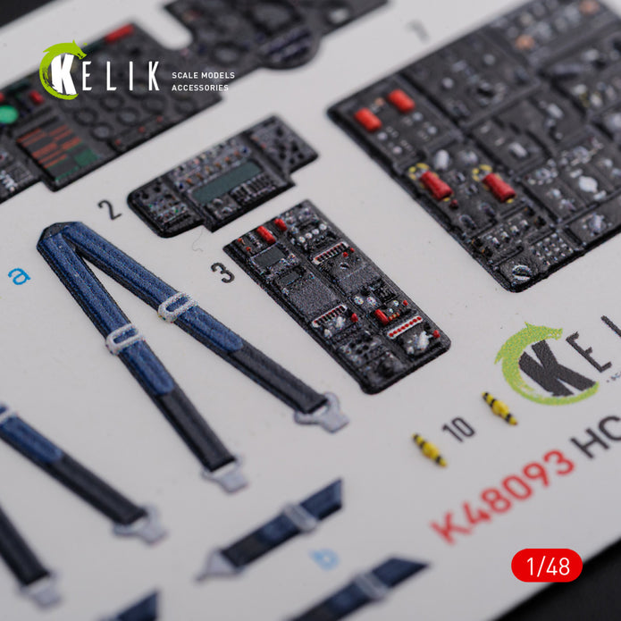 3D Decals Interior Helicopters Boeing CH-47F Chinook (for Italeri Plastic Model Kit) Scale 1:48 KeliK K48093 USA