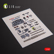 Ilyushin IL-2M3. Interior 3D Decals (for Academy / Accurate Miniatures Aircraft model kit) Scale 1:48 KeliK K48109
