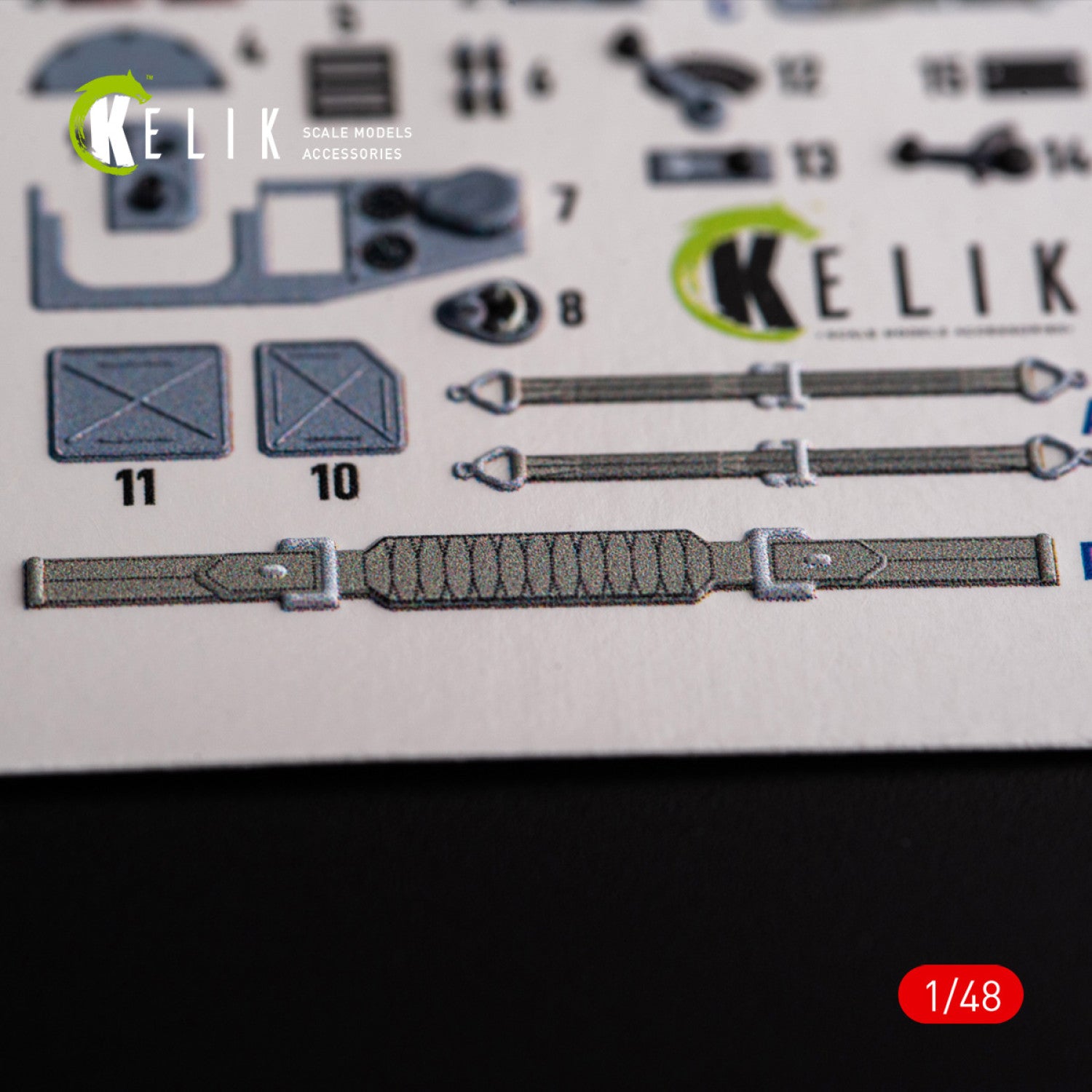 Ilyushin IL-2M3. Interior 3D Decals (for Academy / Accurate Miniatures Aircraft model kit) Scale 1:48 KeliK K48109