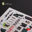 Dassault Rafale C. Interior 3D Decals (for Academy / Revell Aircraft model kit) Scale 1:48 KeliK K48111