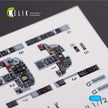 Interior 3D Decals Aircraft Northrop F-5F TigerII full (for Dream Model kit) KeliK K72004 Scale 1:72 USA