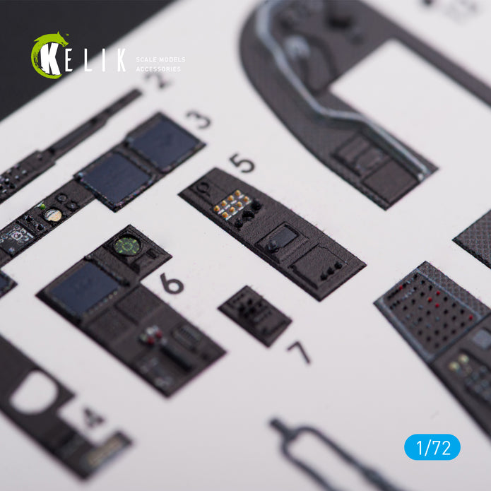 Interior 3D Decals Bell Boeing V22 Osprey (for Hasegawa model kit) KeliK K72005 Scale 1:72 USA