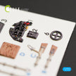 Interior 3D Decals Aircraft Messerschmitt BF109-10G (for Fine Molds model kit) KeliK K72010 Scale 1:72 Germany (WW2)
