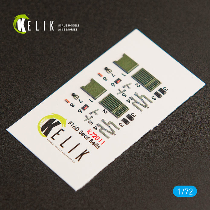 Interior 3D Decals Aircraft General Dynamics F-16D Fighting Falcon (for Kinetic model kit) KeliK K72011 Scale 1:72 USA