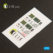 Interior 3D Decals Aircraft General Dynamics F-16D Fighting Falcon (for Kinetic model kit) KeliK K72011 Scale 1:72 USA