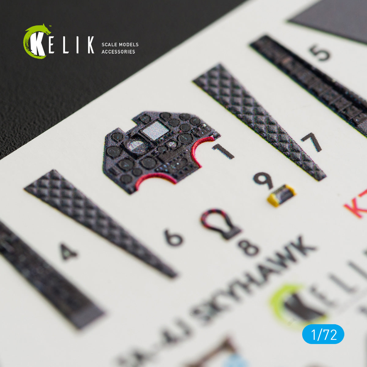 Interior 3D Decals Aircraft Douglas TA4J Skyhawk (for Fujimi/Hobby2000 model kit) KeliK K72018 Scale 1:72 USA