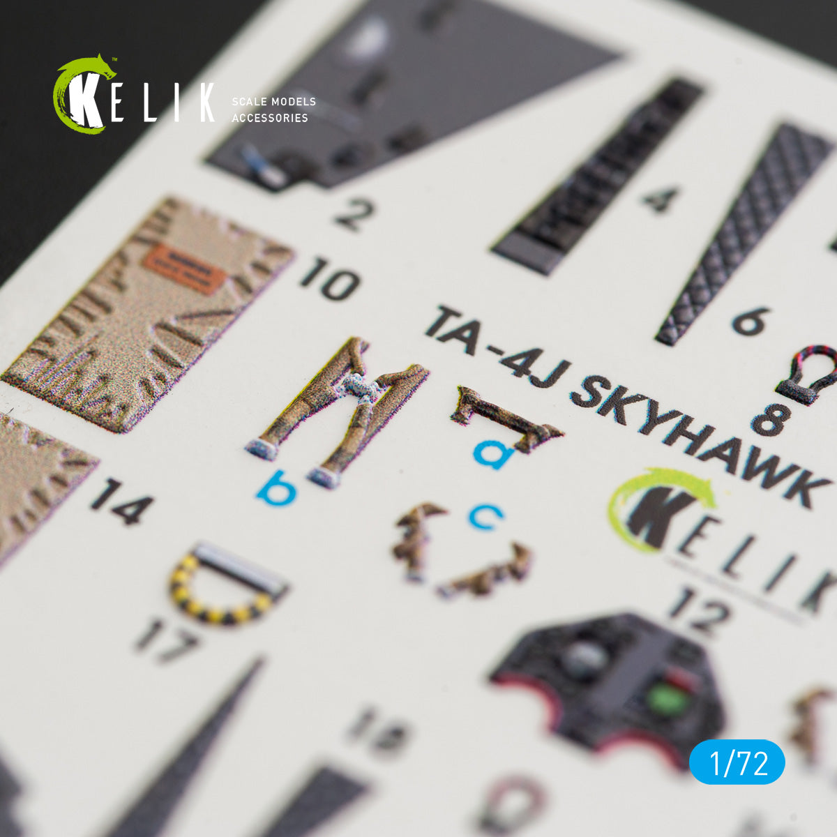 Interior 3D Decals Aircraft Douglas TA4J Skyhawk (for Fujimi/Hobby2000 model kit) KeliK K72018 Scale 1:72 USA