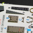 Interior 3D Decals Aircraft Douglas A-4E Skyhawk (for Fujimi/Hobby 2000 model kit) KeliK K72019 Scale 1:72 USA