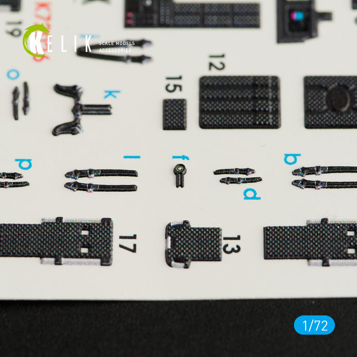 Interior 3D Decals Helicopters Bell UH-1Y Venom (for Dream Model kit) KeliK K72026 Scale 1:72 USA