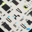 Interior 3D Decals Helicopters Bell UH-1Y Venom (for Dream Model kit) KeliK K72026 Scale 1:72 USA