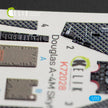 Interior 3D Decals Aircraft Douglas A-4M Skyhawk (for Fujimi/Hobby 2000 model kit) KeliK K72028 Scale 1:72 USA