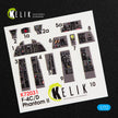 Interior 3D Decals Aircraft McDonnell Douglas F-4 (C,D) Phantom II (for Hasegawa model kit) KeliK K72031 Scale 1:72 USA